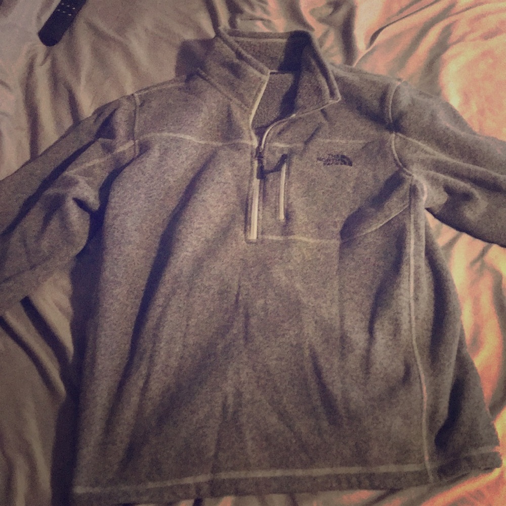 North face 3/4 zip fleece jacket